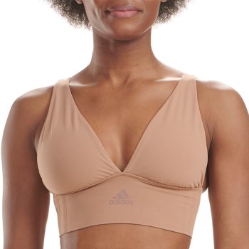 adidas Bh BOS Smart Micro 720 Seamless Plunge Bra Brun polyamid Medium Dame