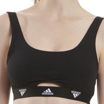 adidas Bh Scoop Bralette Sort bomuld Medium Dame