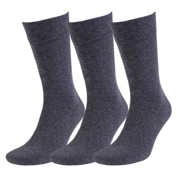 Amanda Christensen Strømper 3P True Ankle Soft Top Sock Antracit Str 43/46 Herre