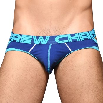 Andrew Christian Show-It Retro Pop Comfort Jock Blå/Turkise bomuld Large Herre