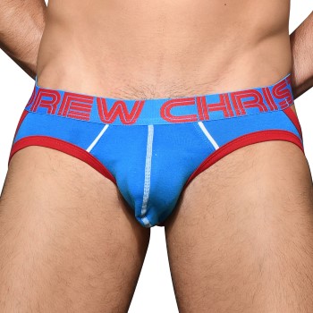 Andrew Christian Show-It Retro Pop Comfort Jock Blå/Rød bomuld Medium Herre