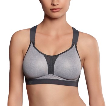 Anita Bh Active Racerback Sports Bra Gråmelerad A 80 Dame