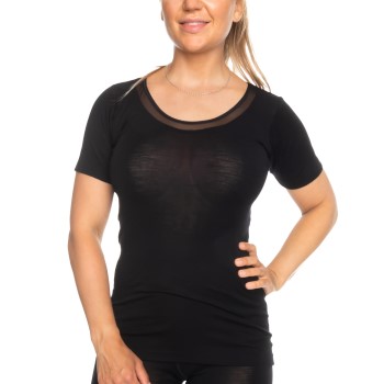 Femilet Juliana T-shirt Sort merinould 40 Dame