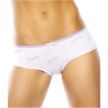 Flirty Undies Trusser Flirty Hipster Lilla bomuld X-Small Dame