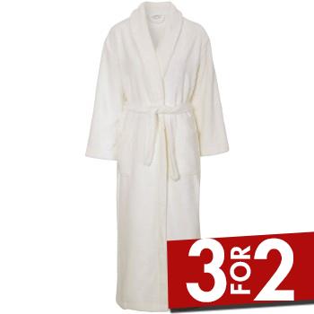 Damella Modal Terry Robe Hvid Large Dame