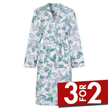 Se Damella Organic Cotton Robe Blomstret bomuld Small Dame ved Timarco