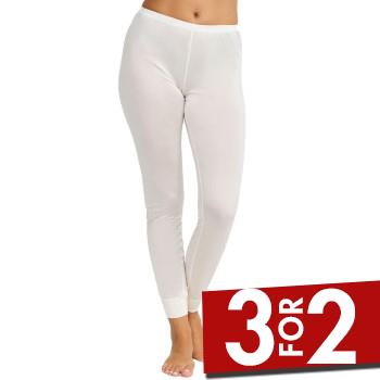 Damella Silk Leggings Elfenben silke Small Dame