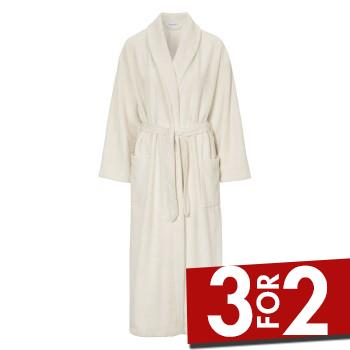 Damella Soft Velour Terry Robe Hvid Small Dame