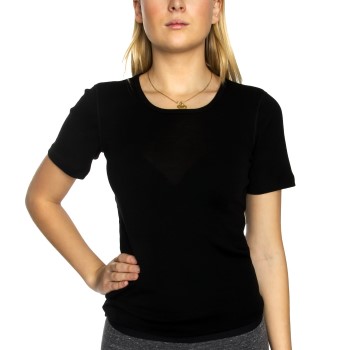 Damella Wool T-Shirt Sort uld Medium Dame