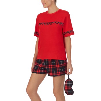 DKNY Homewear DKNY 100 DKNY Short Pj Set Rød/Sort X-Large Dame