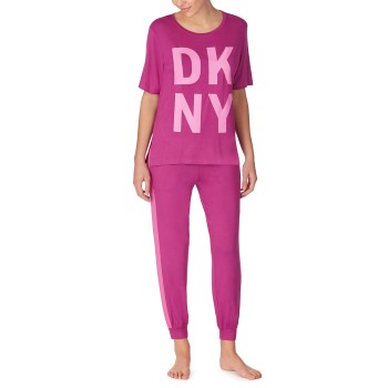 DKNY Homewear DKNY Only In DKNY T-shirt And Jogger Set Rosa viskose Medium Dame