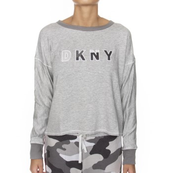 DKNY Homewear DKNY Urban Armor LS Top Grå Large Dame