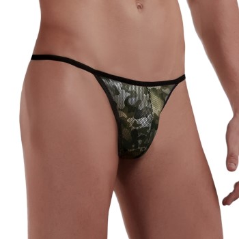 Doreanse Men G-string Camouflage polyester Small Herre