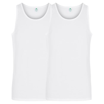 Dovre 2P Organic Cotton Singlet Hvid økologisk bomuld Small Herre