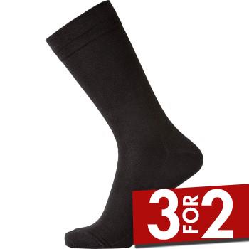 Egtved Strømper Bamboo No Elastic Sock Sort Str 45/48 Herre