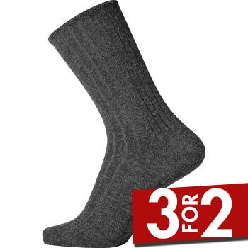 Egtved Strømper Cotton No Elastic Socks Mørkgrå  Str 45/48 Herre