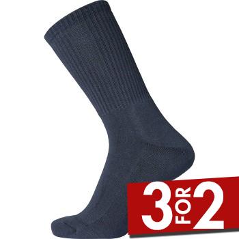 Egtved Strømper Cotton Terry Sole Sock Marineblå Str 45/48 Herre