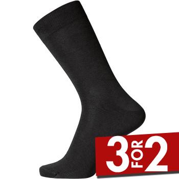 Egtved Strømper Pure Cotton Socks Sort bomuld Str 45/48 Herre