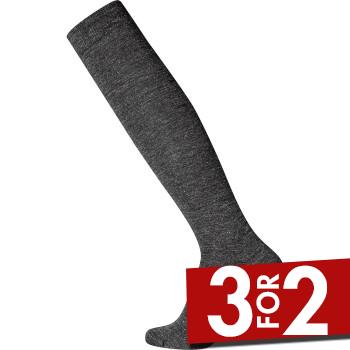 Egtved Strømper Wool Kneehigh Twin Sock Mørkgrå  Str 45/48 Herre