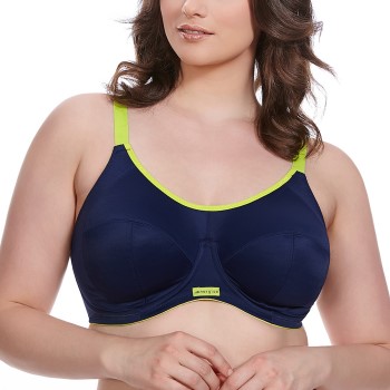 Elomi Bh Energise Sports Bra Marineblå nylon D 95 Dame