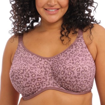 Elomi Bh Energise Underwire Sport Support Bra Rosa Mønster  F 80 Dame