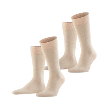 Falke KGaA Falke Strømper 2P Happy Socks Sand Str 43/46 Herre