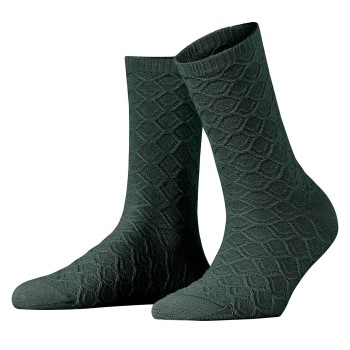 Falke KGaA Falke Strømper Women Argyle Wool Sock Grøn Str 35/38 Dame