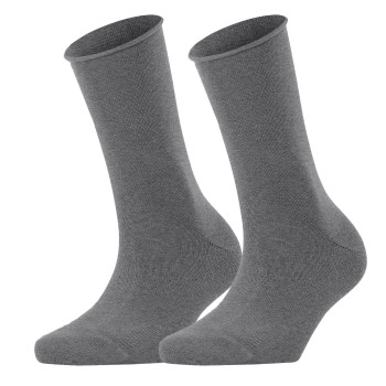 Falke KGaA Falke Strømper 2P Women Casual Happy Sock Grå Str 35/38 Dame