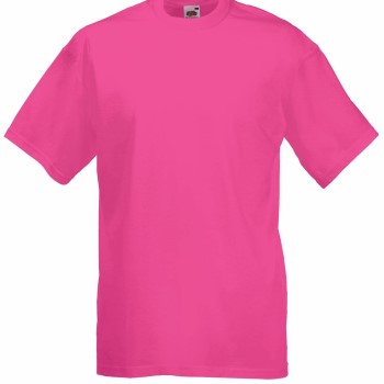 Fruit of the Loom Valueweight Crew Neck T Fuchsia bomuld X-Large Herre