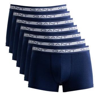 Gant 7P Basic Cotton Boxer Trunks Marineblå bomuld Large Herre