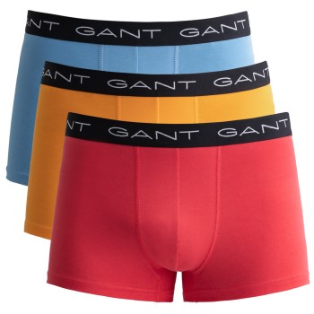 Gant 3P Cotton Jersey Trunks Blå/Rød bomuld Large Herre