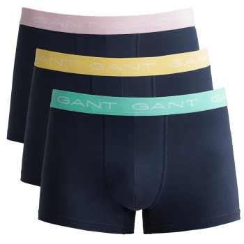 Gant 3P Cotton Jersey Trunks Rosa/Gul bomuld Large Herre