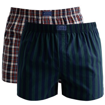 Gant 2P Cotton Stripe Boxer Shorts Blåstribet bomuld XX-Large Herre