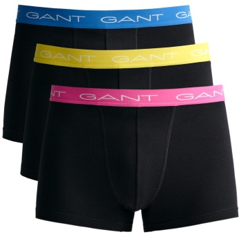 Gant 3P Cotton Trunks Rosa bomuld Medium Herre