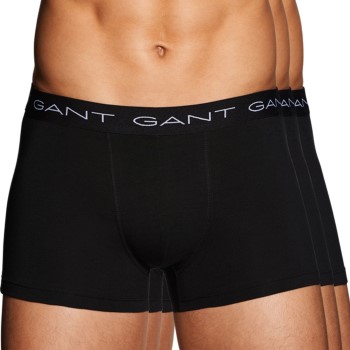 Gant 3P Essential Basic CS Trunks Sort bomuld Large Herre