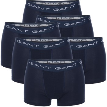 Gant 6P Essential Basic CS Trunks Marineblå bomuld Small Herre