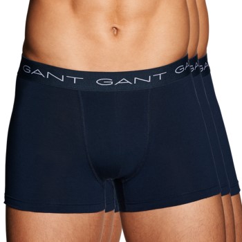 Gant 3P Essential Basic CS Trunks Marineblå bomuld Large Herre