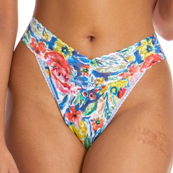 Hanky Panky Trusser Beverly Original Rise Thong Blå/Rød nylon One Size Dame