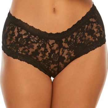 Hanky Panky Trusser Daily Lace Boyshort Sort nylon Large Dame