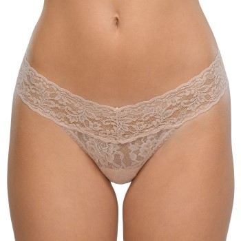 Hanky Panky Trusser 3P Low Rise Thong Beige nylon One Size Dame