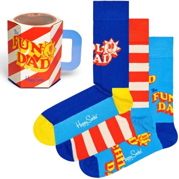 Happy socks Strømper 3P Father Of The Year Socks Gift Set Flerfarvet bomuld Str 41/46