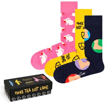 Happy socks Strømper 3P Monty Python Gift Box Flerfarvet Str 36/40