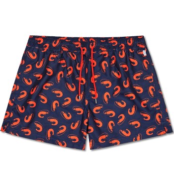 Happy socks Badebukser Shrimpy Swim Shorts Marine mønster polyester Small Herre