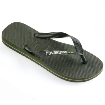 Se Havaianas Brasil Logo Oliven Str 35/36 ved Timarco