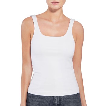 Bread & Boxers Bread and Boxers Women Tank Top With Scoop Back Hvid økologisk bomuld Medium Dame