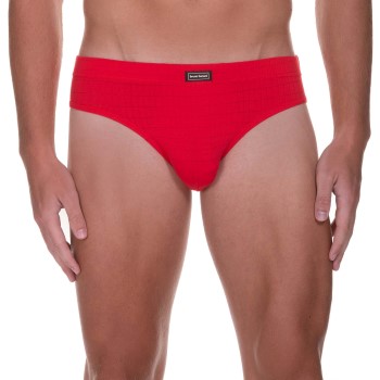 Bruno Banani Check Line 2.0 Sports Brief Rød polyamid Medium Herre