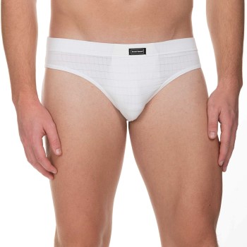 Bruno Banani Check Line 2.0 Sports Brief Hvid polyamid Large Herre