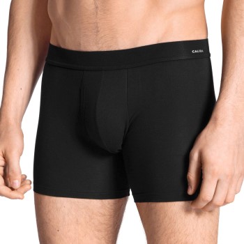 Calida Cotton Code Boxer Brief With Fly Sort bomuld Large Herre