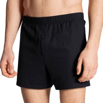 Calida Cotton Code Boxer Shorts With Fly Sort bomuld Medium Herre