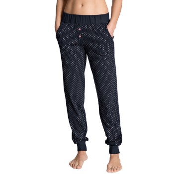 Calida Favourites Dreams Pants With Cuff Mørkblå bomuld Large Dame